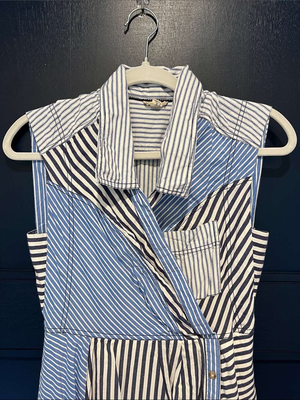 Anthropologie Pilcro Asymmetrical Button-Front Wrap Dress - size XS - Picture 5 of 11